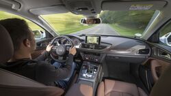 Audi, A6, 2016, Innenraum, fahrer, fahrend,  