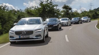 Audi A6, BMW 5er, Mercedes E-Klasse, Jaguar XF