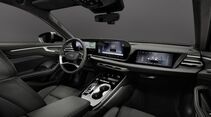 Audi A6 allroad Innenraum mit digitalem Cockpit, Zentraldisplay, Lenkrad und Mittelkonsole.
