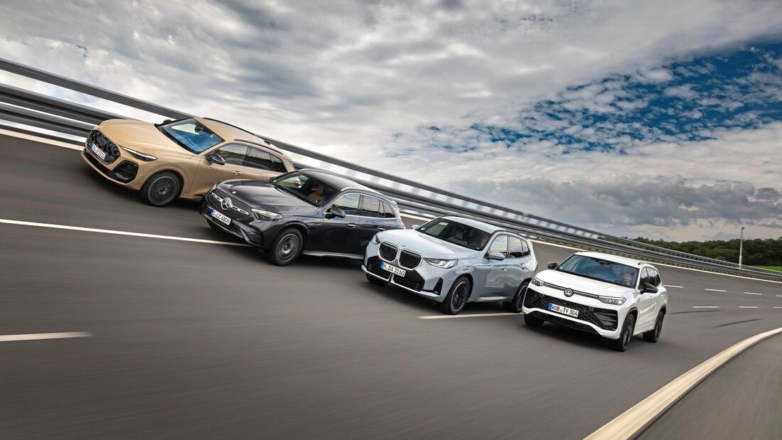 Audi Q5, BMW X3, Mercedes GLC und VW Tayron 2026