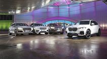 Audi Q7 2015, BMW X5 2018, Volvo XC90 2015, VW Touareg 2019