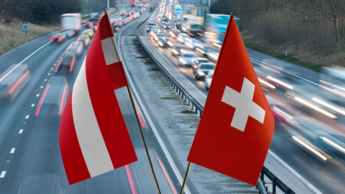 Autobahn, Verkehr, Österreich, Schweiz