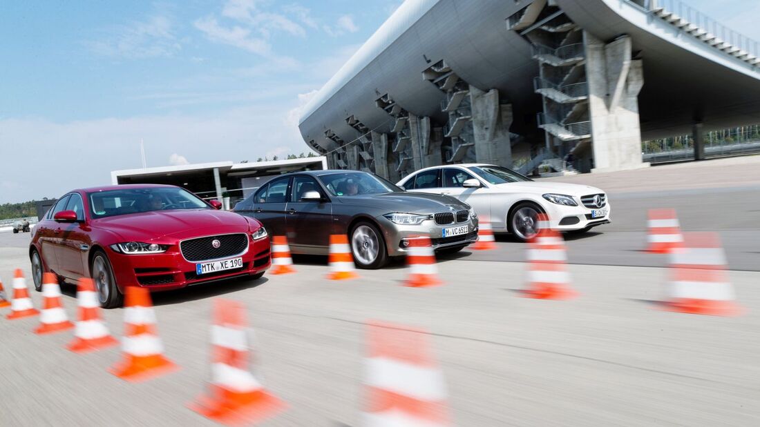 BMW 320d, Jaguar XE 20d, Mercedes C250d