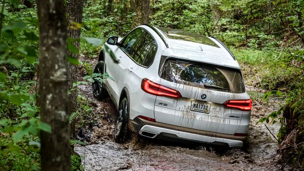 BMW, X5, 2019, offroad, gelände, wasser, bach