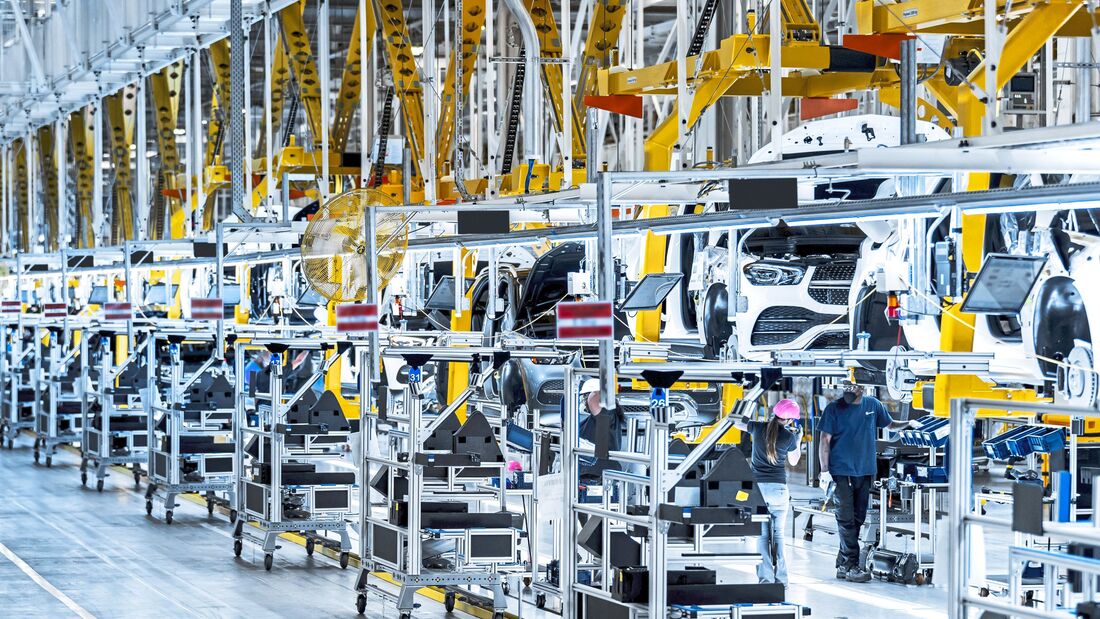 Das Mercedes-Benz Werk in Tuscaloosa, Alabama, Automobilbau, Autoherstellung, Fabrik, Fließband, Autoproduktion

The Mercedes-Benz plant in Tuscaloosa
