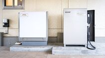 Dendo Haus, Tokio, V2H, V2G, Vehicle to Grid, Vehicle to Home, Mitsubishi, Kabel, Ladestation, Pufferbatterie