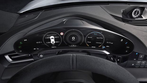 Der Innenraum des Porsche Taycan