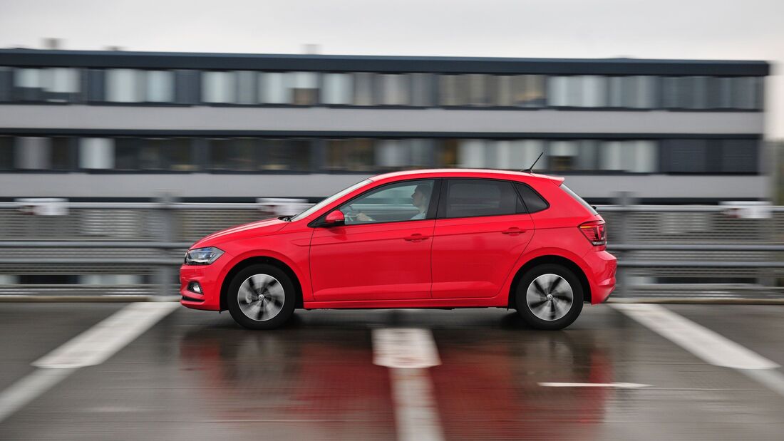 Der VW Polo GTI fähr nun weiter.