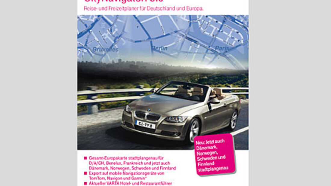 Die neue Software Citynavigator 8.0 von Avanquest und dem TVG Verlag