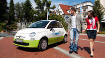 Elektroautos Flottenprojekte, Allgäu, Elektroautos, Fiat 500