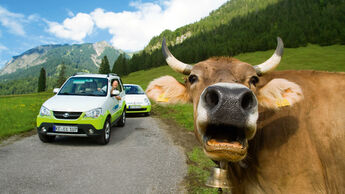 Elektroautos Flottenprojekte, Elektro-Showcars, Feldversuche, Allgäu