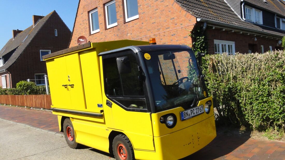 Elektronutzfahrzeuge auf Langeoog