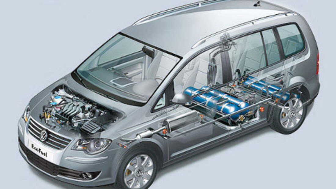 Erdgas-Touran mit mehr Reichweite