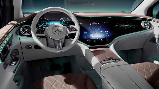 Erste Einblicke ins Interieur des neuen EQE SUV

First glimpse of the interior of the new EQE SUV