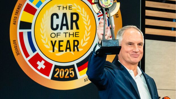 Fabrice Cambolive, CEO von Renault, bei der Preisverleihung 2025.