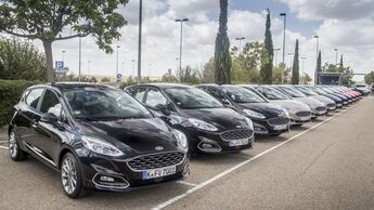 Ford, Fiesta, 2017, Flotte, Fuhrpark, Parkplatz,