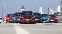 Ford Fiesta, Hyundai i20, Kia Rio, Mazda 2, Opel Corsa, Skoda Fabia