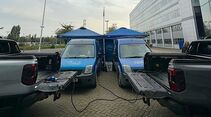 Ford Ranger PHEV versorgt elektrische Geräte über Pro Power Onboard bei einem Vergleichstest mit Generator.