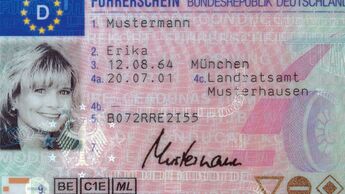 Führerschein, Mustermann