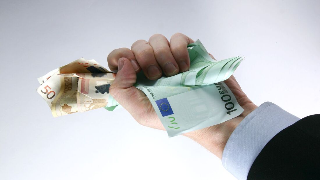 Geld festhalten