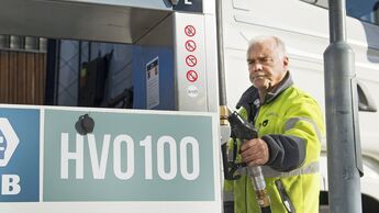 HVO-Treibstoff ist in Schweden schon lange im Einsatz - hier bei Scania in Södertälje. 