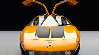Historie Alternative Antriebe, Futuristisch: Mercedes C111 von 1970, Wankelmotor