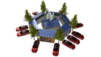 Hybrid-Ladestation 
