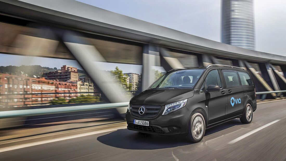 Innovatives On-Demand Ride-Sharing-Angebot startet in Europa: Mercedes-Benz Vans grÃ¼ndet Joint Venture mit US-Startup Via