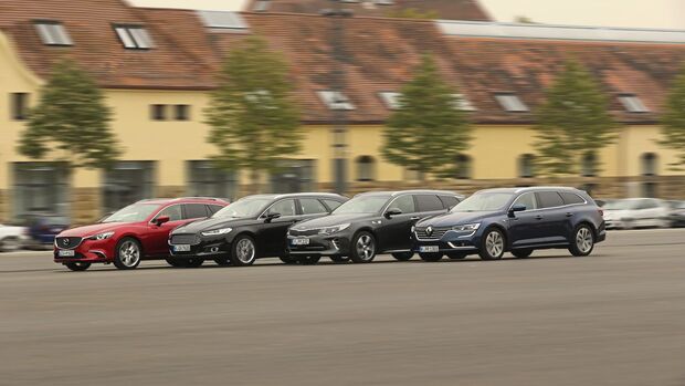 Kia Optima Sports Wagon, Mazda 6 Kombi, Ford Mondeo Turnier, Renault Talisman Grandtour