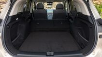 Kofferraum des MG S6 EV mit umgelegten Rücksitzen