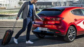 Mazda 3, 2019, Reise, Koffer, Business, Freizeit, Mobilität