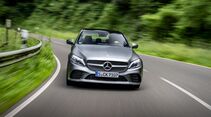 Mercedes C-Klasse 2018, Kurve, vorne