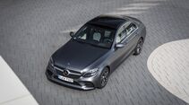 Mercedes C-Klasse 2018, schräg, oben, vorne