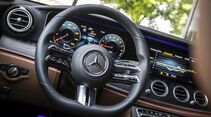 Mercedes E-Klasse 2021, Lenkrad, Cockpit