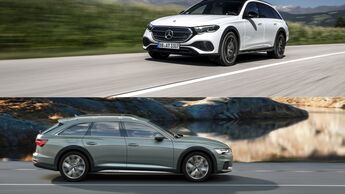 Mercedes E  und Audi A6 2024