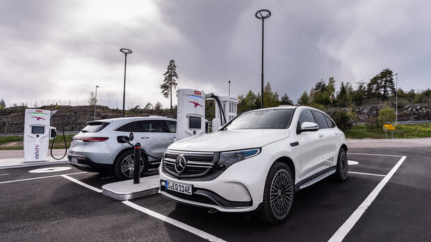 Mercedes EQC 2019, Ionity, ladestation, schnell laden,