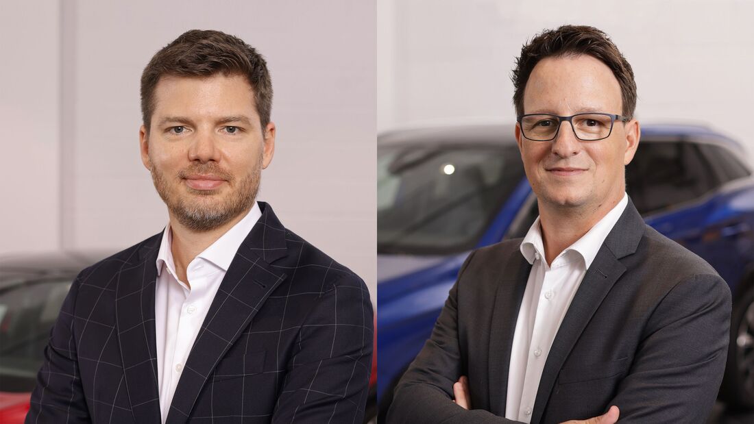 Michael Löhe, Vetriebsvorstand (links), Alexander Albrecht, Leiter Fleet Operations (rechts), Renault Deutschland