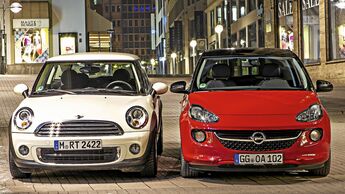 Mini One gegen Opel Adam