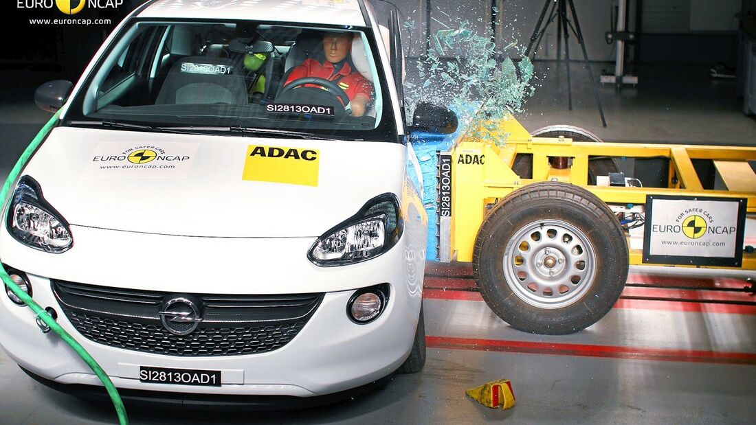 Opel Adam, Sicherheitstest, Test, Crashtest