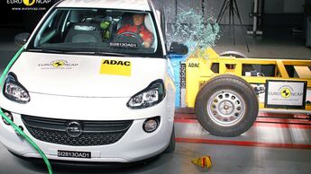 Opel Adam, Sicherheitstest, Test, Crashtest