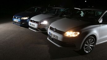 Opel Astra (Halogen, Matrix-LED), Seat Leon (Halogen, LED), VW Polo (Halogen, Xenon, LED)