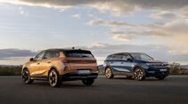 Opel Grandland Elektro und Hybrid als SUV im Außenvergleich