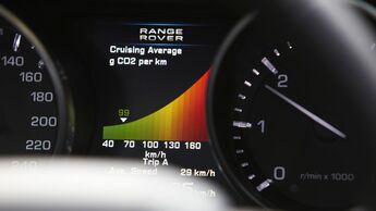Range Rover Evoque CO2-Anzeige CO2 AusstoÃ Emission