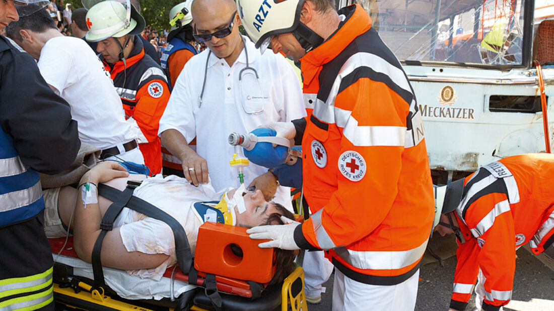 Rettungseinsatz, unfallopfer
