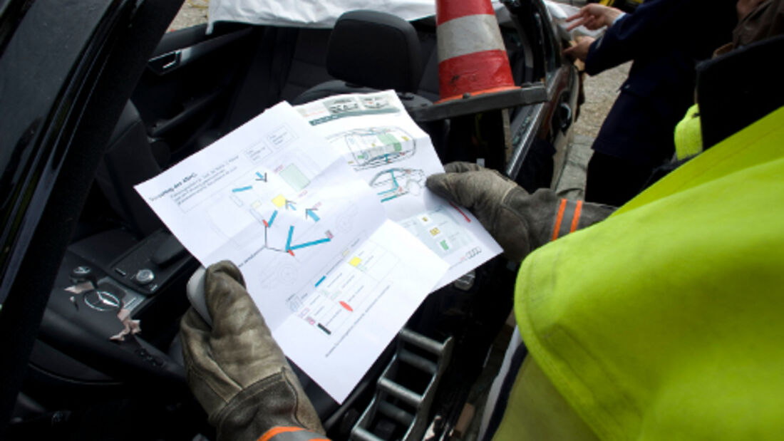 Rettungskarte in Elektro- und Hybridautos 