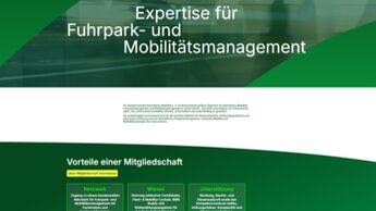 Screenshot der neuen BBM-Website mit Informationen zu Fuhrpark und betrieblicher Mobilität.