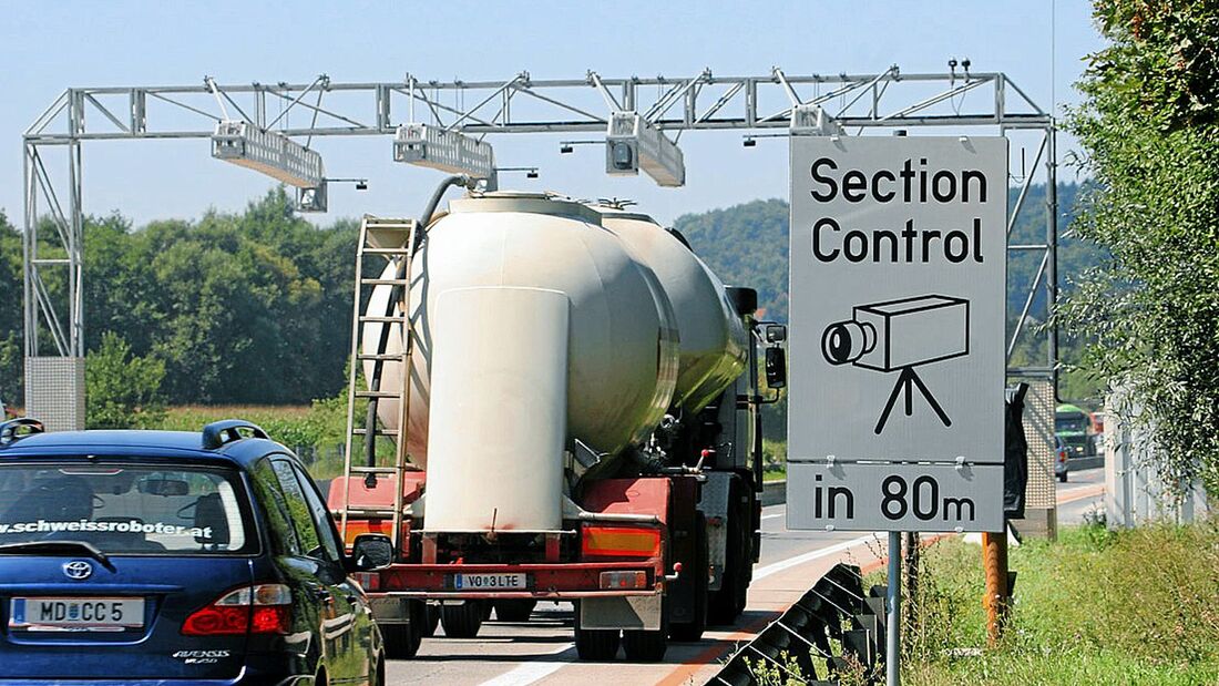 Section Control Autobahn Österreich Lkw Tempolimit