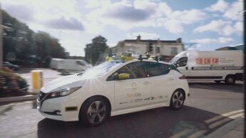 ServCity, Nissan Leaf, autonomes Auto, Robotaxi
