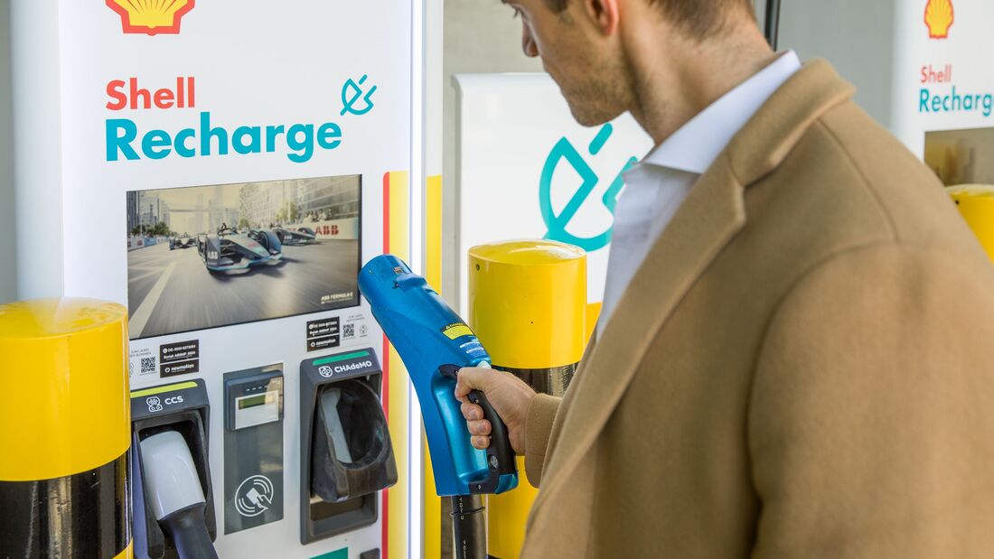 Shell Recharge, laden, Ladesäule, Schnellladesäule