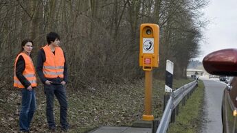 Sicherster Stelle ist hinter der Planke